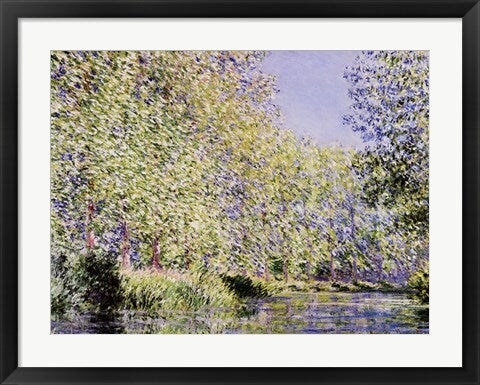 Framed Art The Epte River near Giverny by Claude Monet Wall Decor 18x24 Artwork