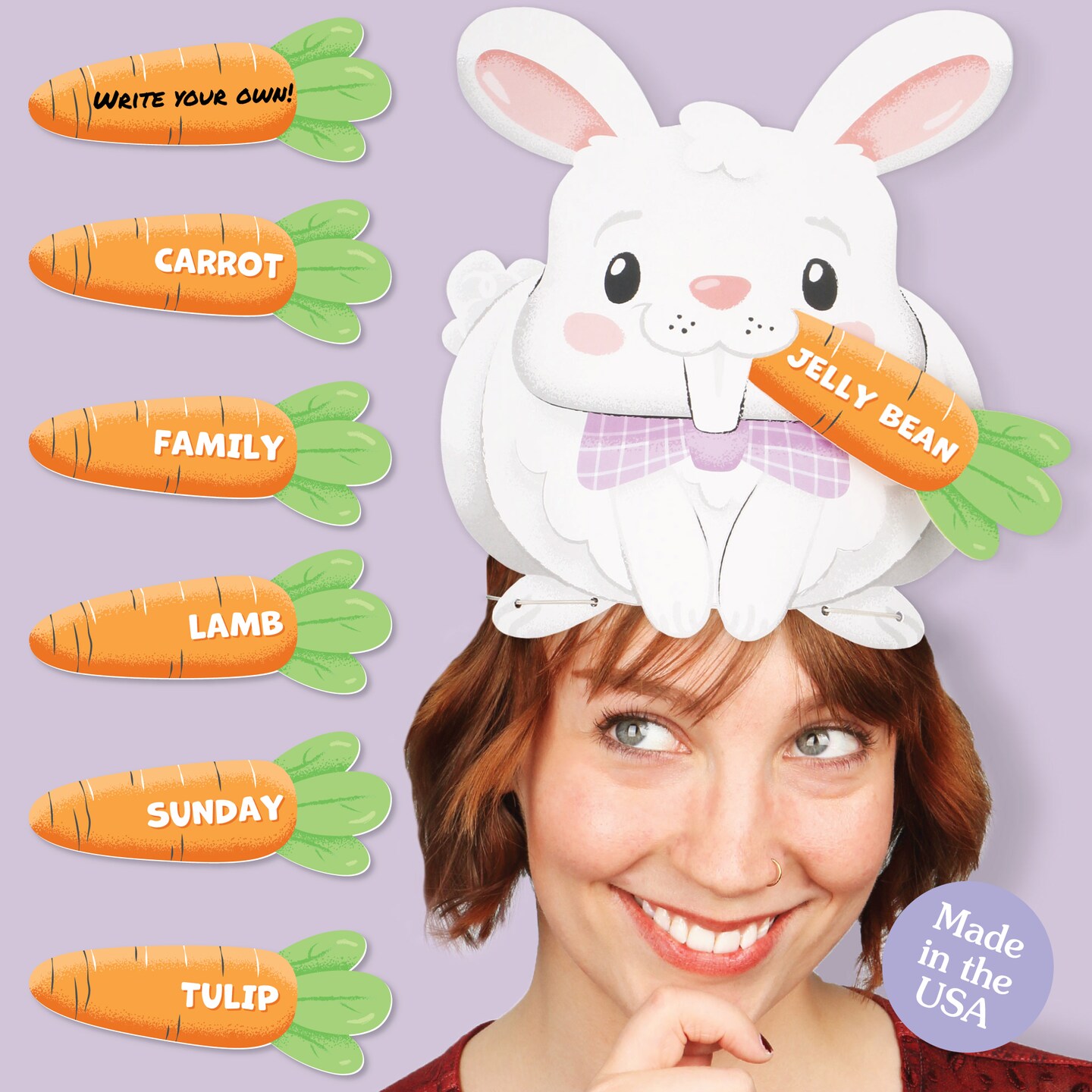 Big Dot of Happiness Spring Easter Bunny Guessing Game, Fun Easter Games for Kids and Adults, Family Guess Who Game, Holiday Party Games, Set of 8