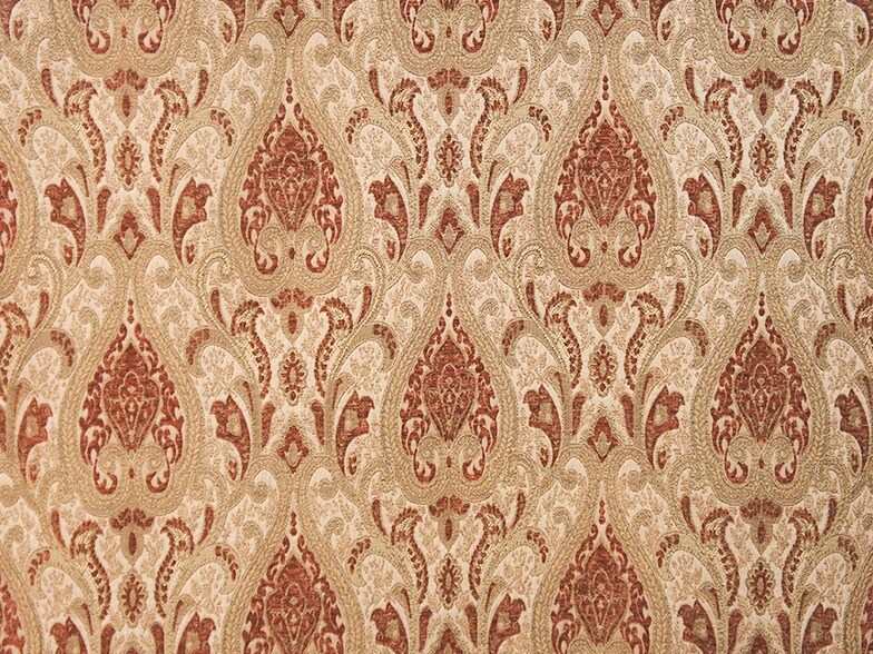 Sarah Upholstery & Drapery Fabric 100% Polyester, 54" Wide with Elegant Pattern Repeat