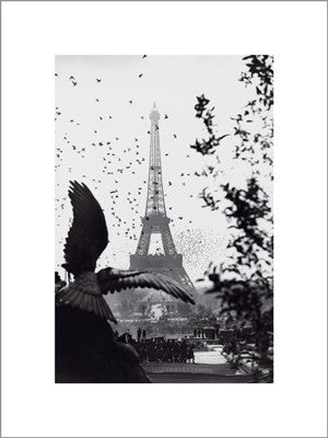 Eiffel Tower Art Print - 15.75 x 20 Wall Decor, Iconic Paris Landmark, Modern Home Decor