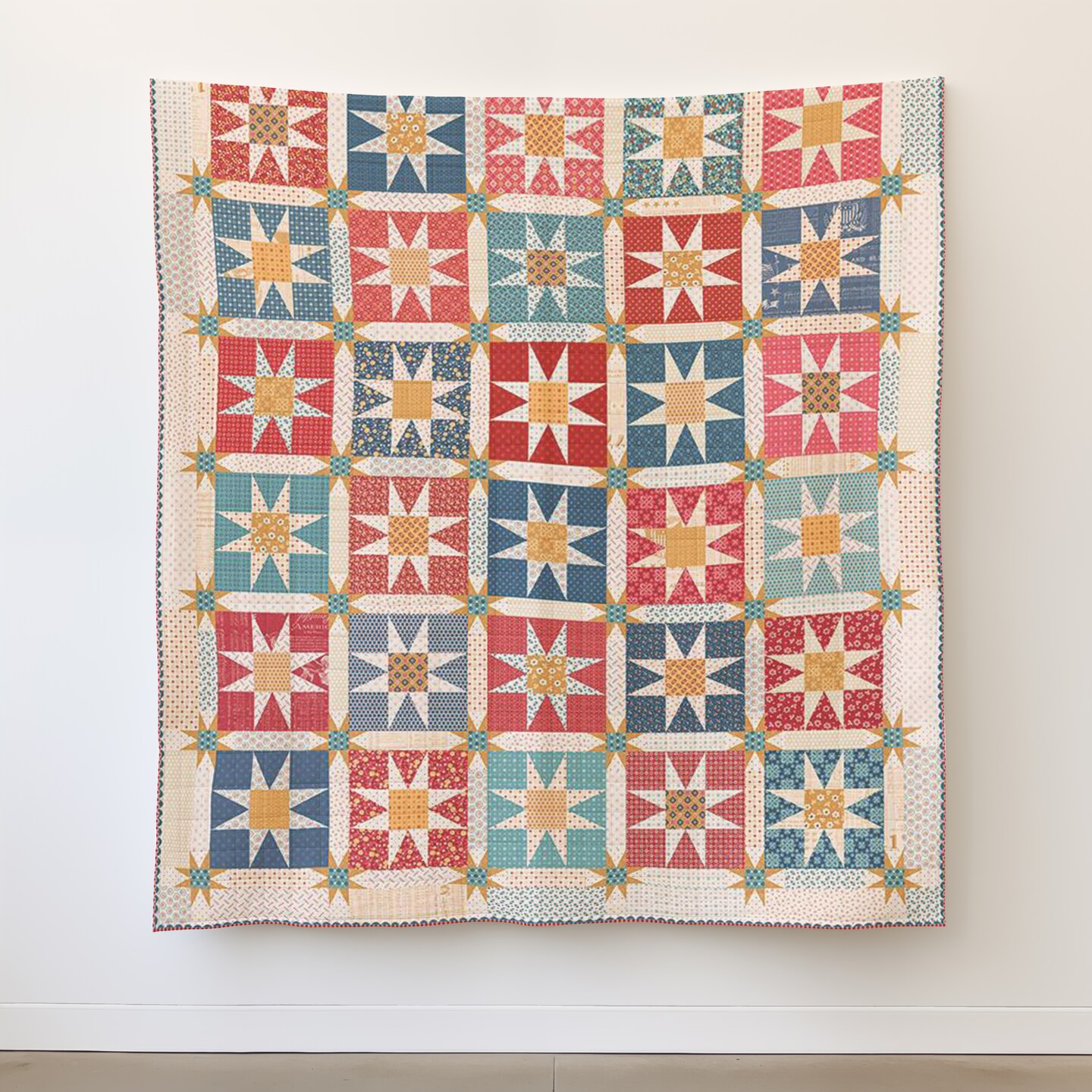 Americana Spacious Skies Quilt Kit (kt-16080) | Riley Blake | Sewing Kit