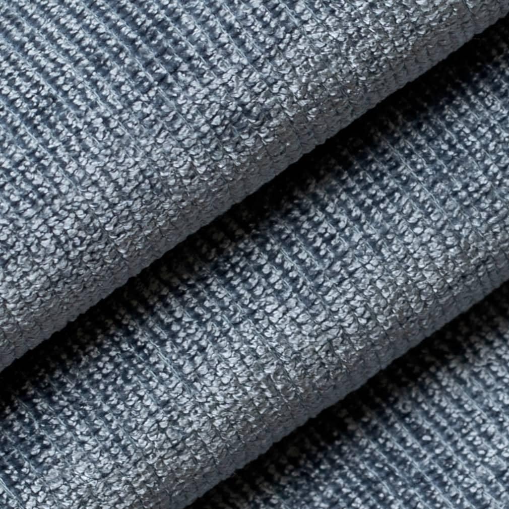 Blue Textured Velvet Upholstery Fabric by The Yard - SKU: Barstow Denim