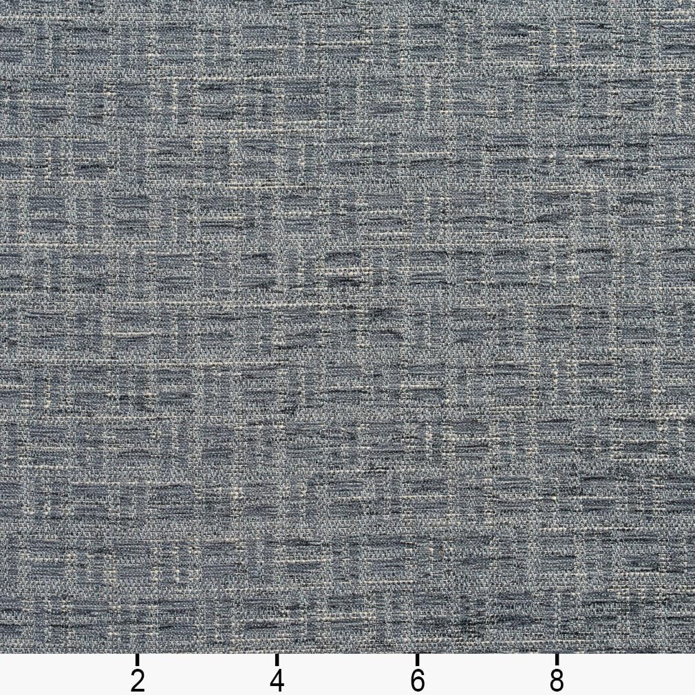 Grey Small Scale Geometric Woven Pattern Upholstery Fabric by The Yard - SKU: Como Sea