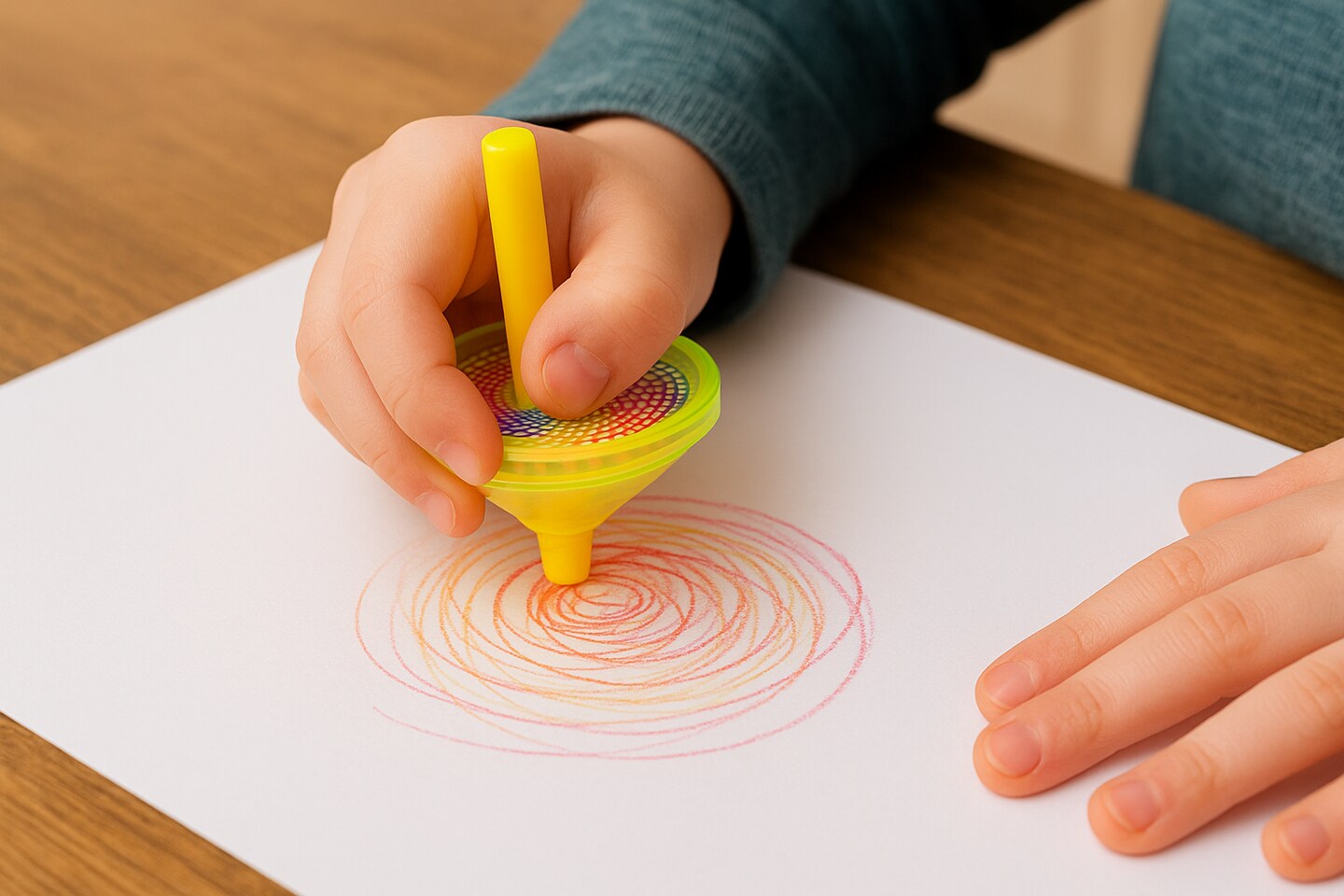 Dreidel with Crayon Bottom – Fun Chanukah Spinning Toy for Kids | Draw, Spin & Play (1 piece)