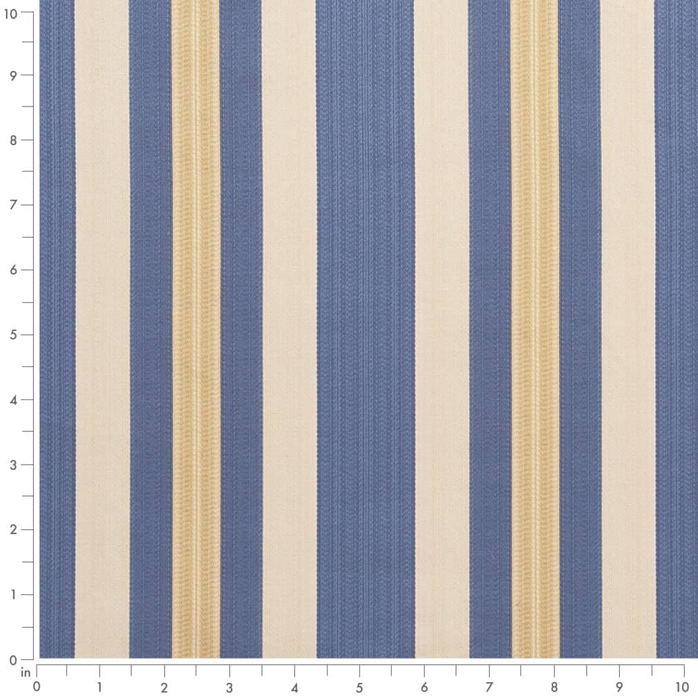 Blue Stripe Woven Pattern Upholstery Fabric by The Yard - SKU: Dahlia Regal