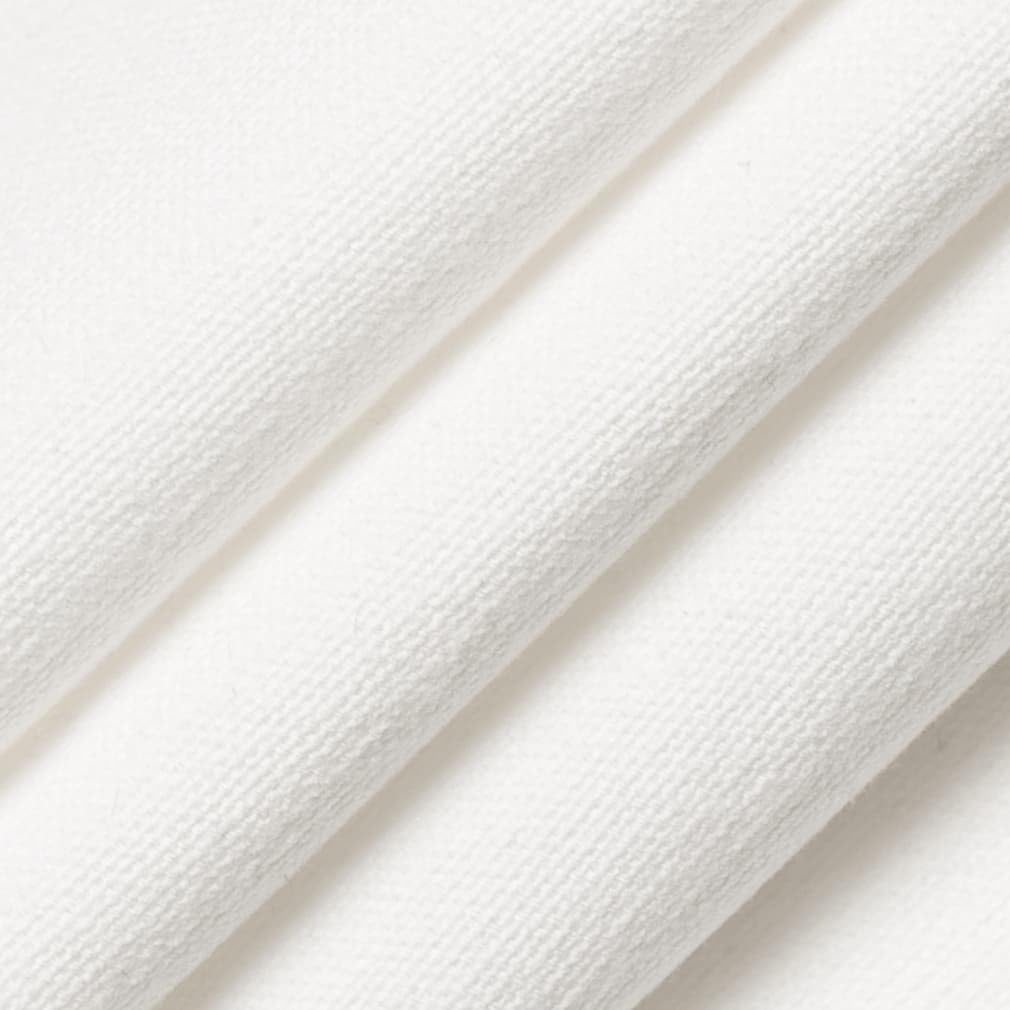 White Machine Washable Made in America Denim Canvas Upholstery Fabric by The Yard - SKU: Acacia Snow