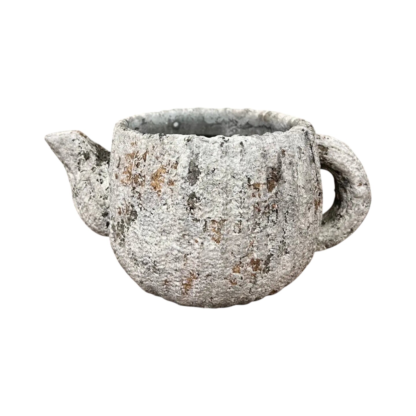 Teapot Design Cement Planter Pot for Indoor Plants Kitchen Shelf Decor