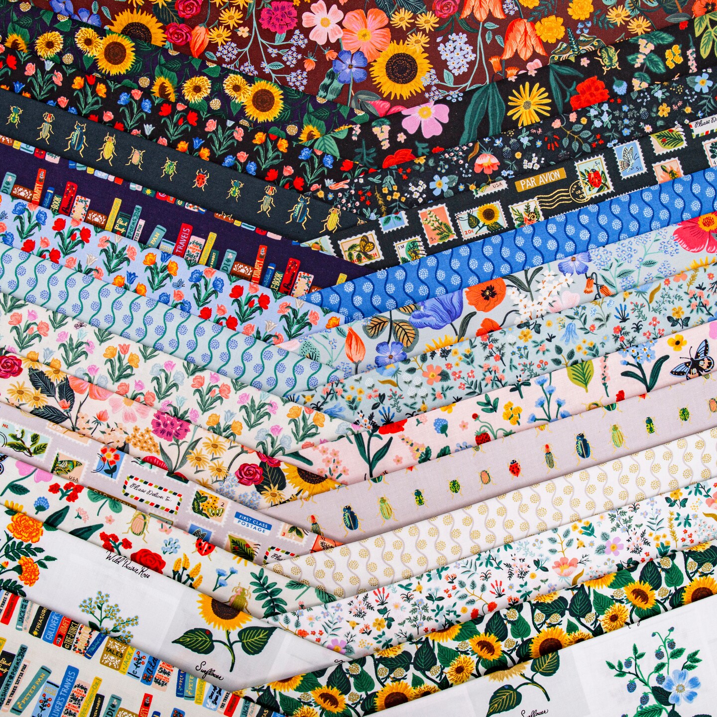 Botanical Prints in Blue Multi (rp1101-bm2) | Curio | Rifle Paper Co | Cotton+Steel