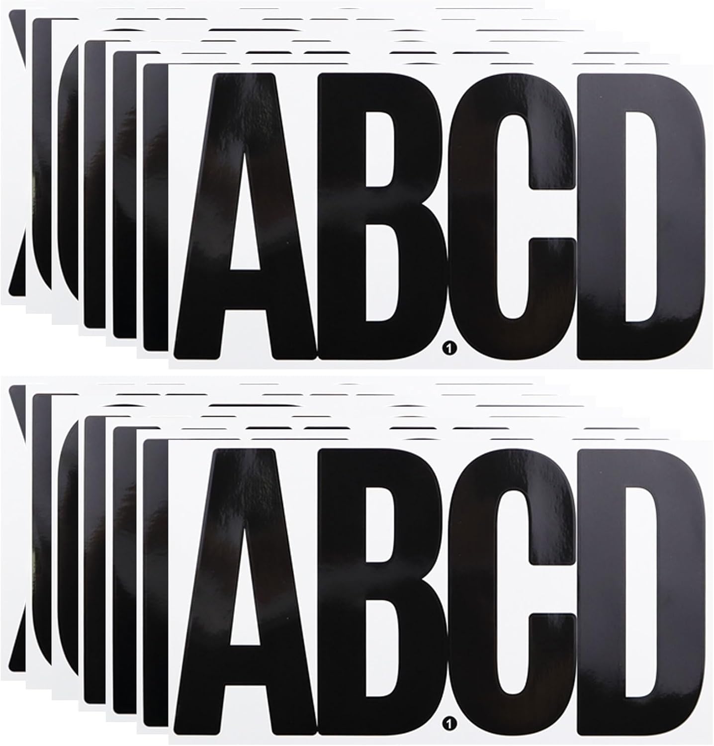 6 Inch Large Letters Stickers, 76 Pieces Self Adhesive Alphabet Sticker