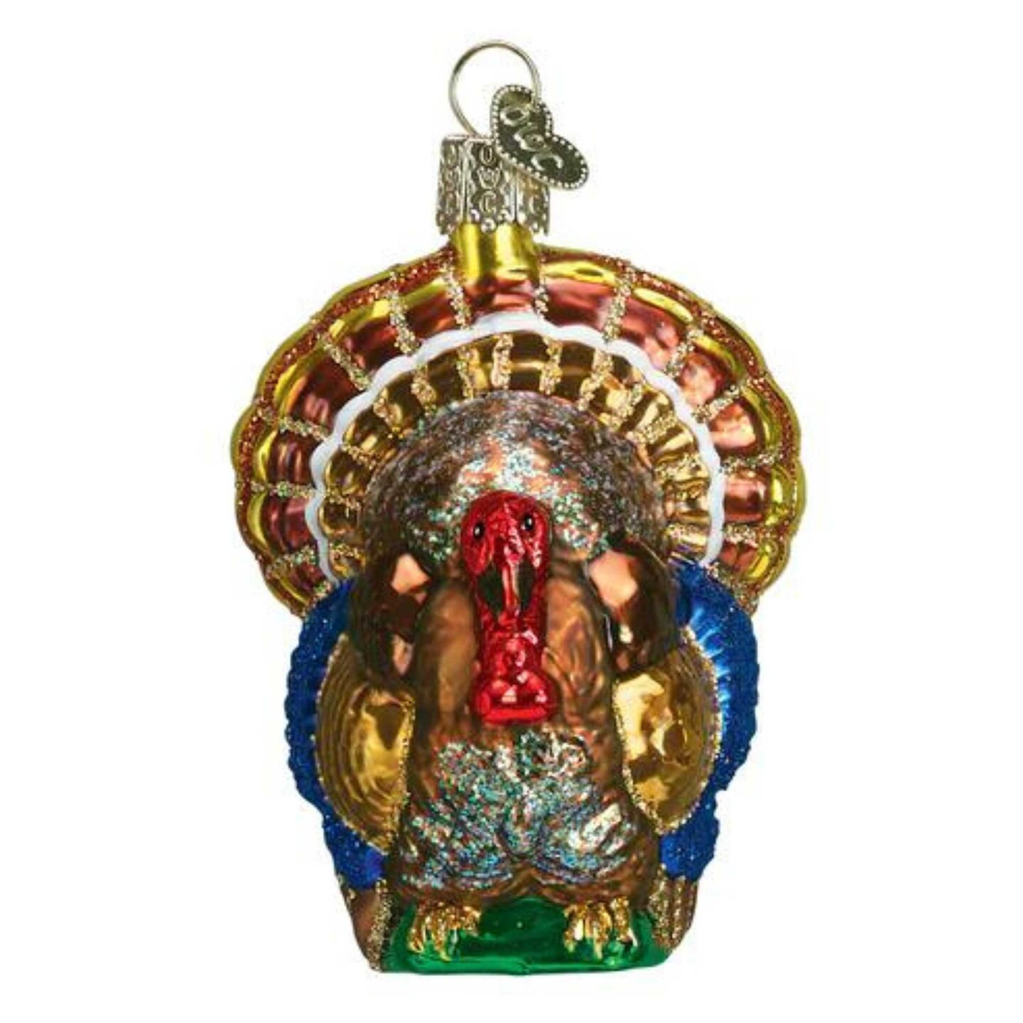 Old World Christmas 3.25 In Tom Turkey Christmas Tree Ornament , Christmas Decor Ornament Thanksgiving Bird