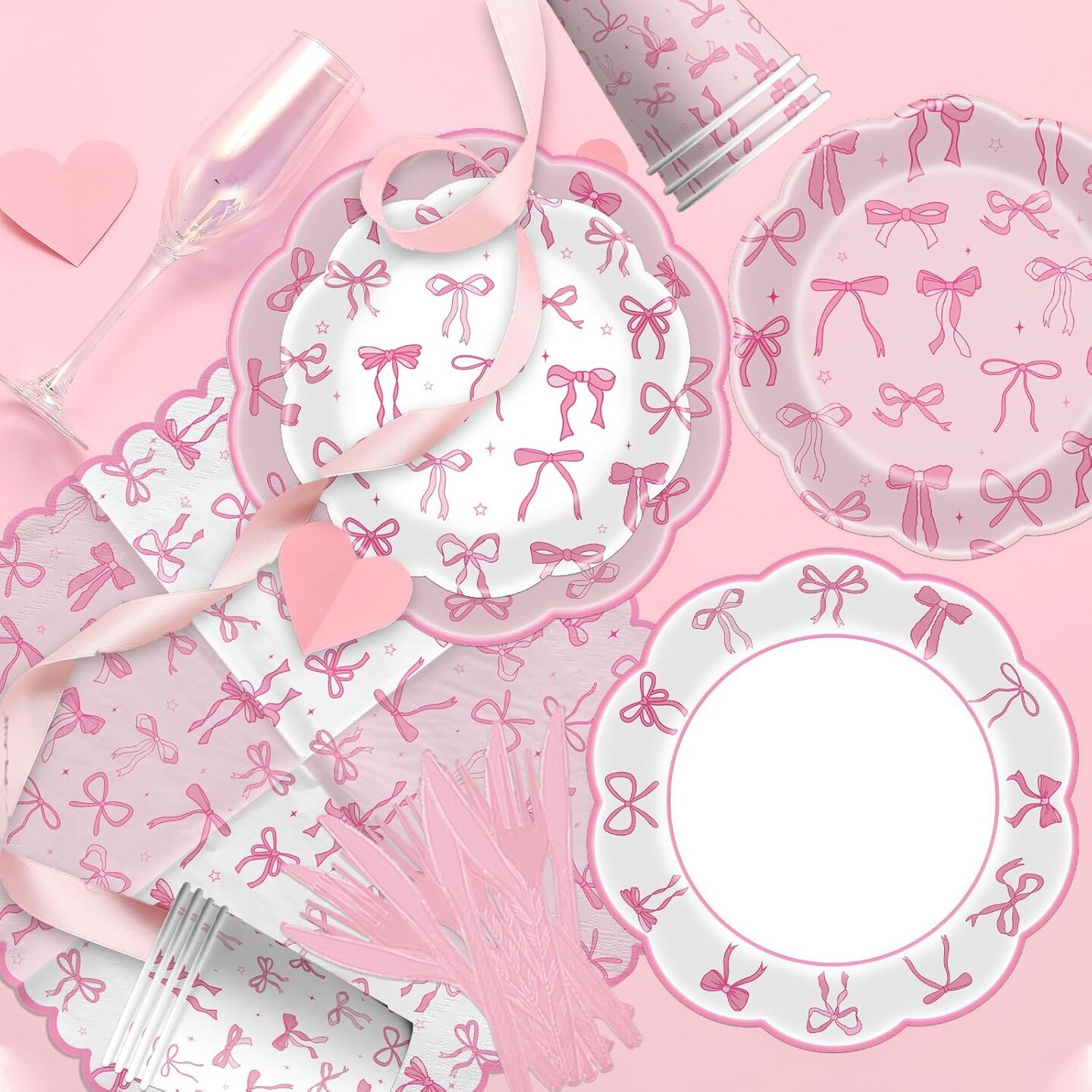 25 - Coquette Plates and Napkins Party Supplies