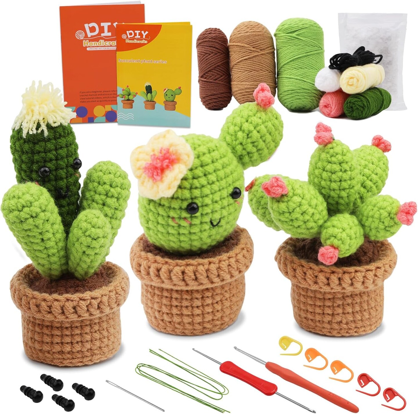 DIY Cactus Plants Crochet Kits