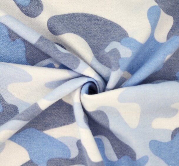 1 Yard Blue French Terry Knit Fabric 58/60” Wide Polyester Rayon Spandex Blend Midweight Stretch Sweatshirt Jogger Apparel Fabric