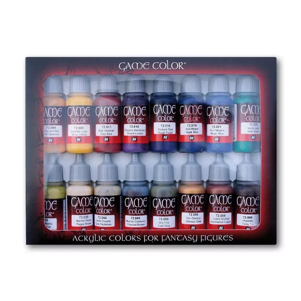 Game Color Advanced Set | Advenced Set for Fantasy and Wargame Figures | 16 Bottles x 18 ml (0.60 fl.oz.)