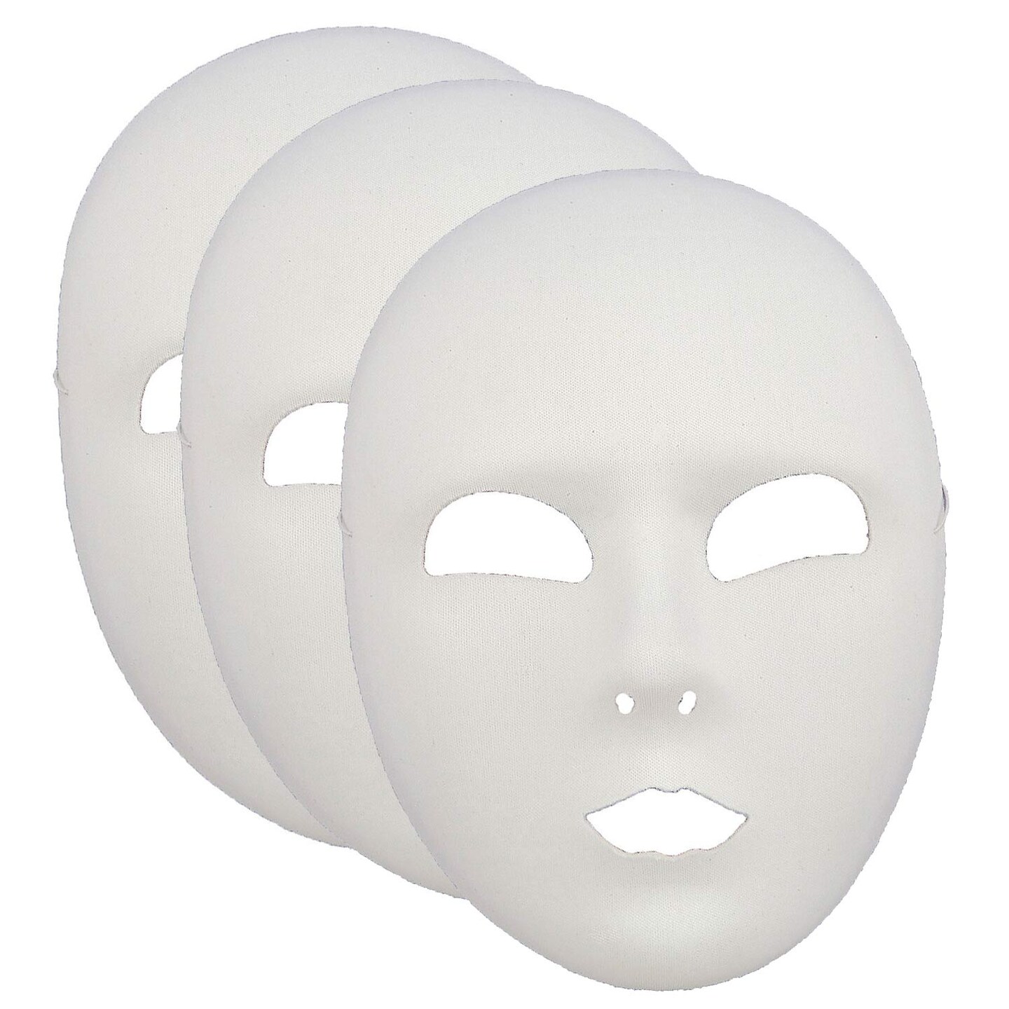 Plain White Face Mask