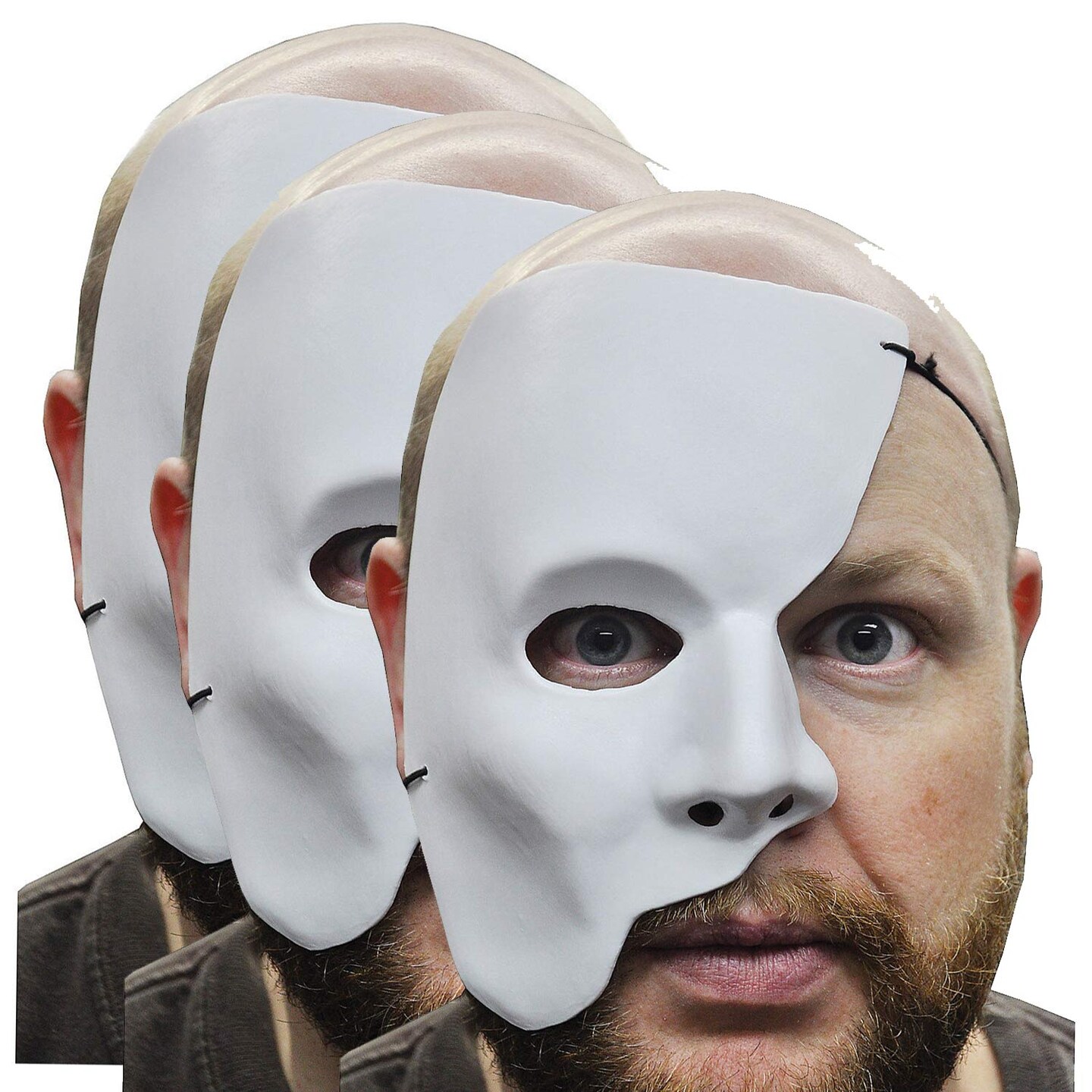Partial Face Mask Phantom Horror Costume