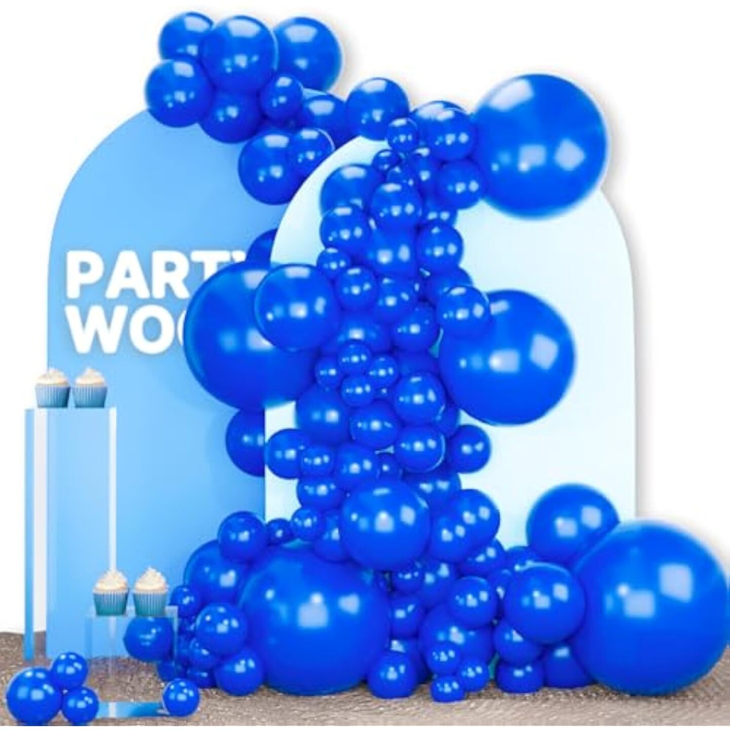 PartyWoo Balloons 142 pcs Balloons Different Sizes Pack of 18 12 10 5 Balloon arch Balloon Garland for Birthday Baby Shower Party Decorations