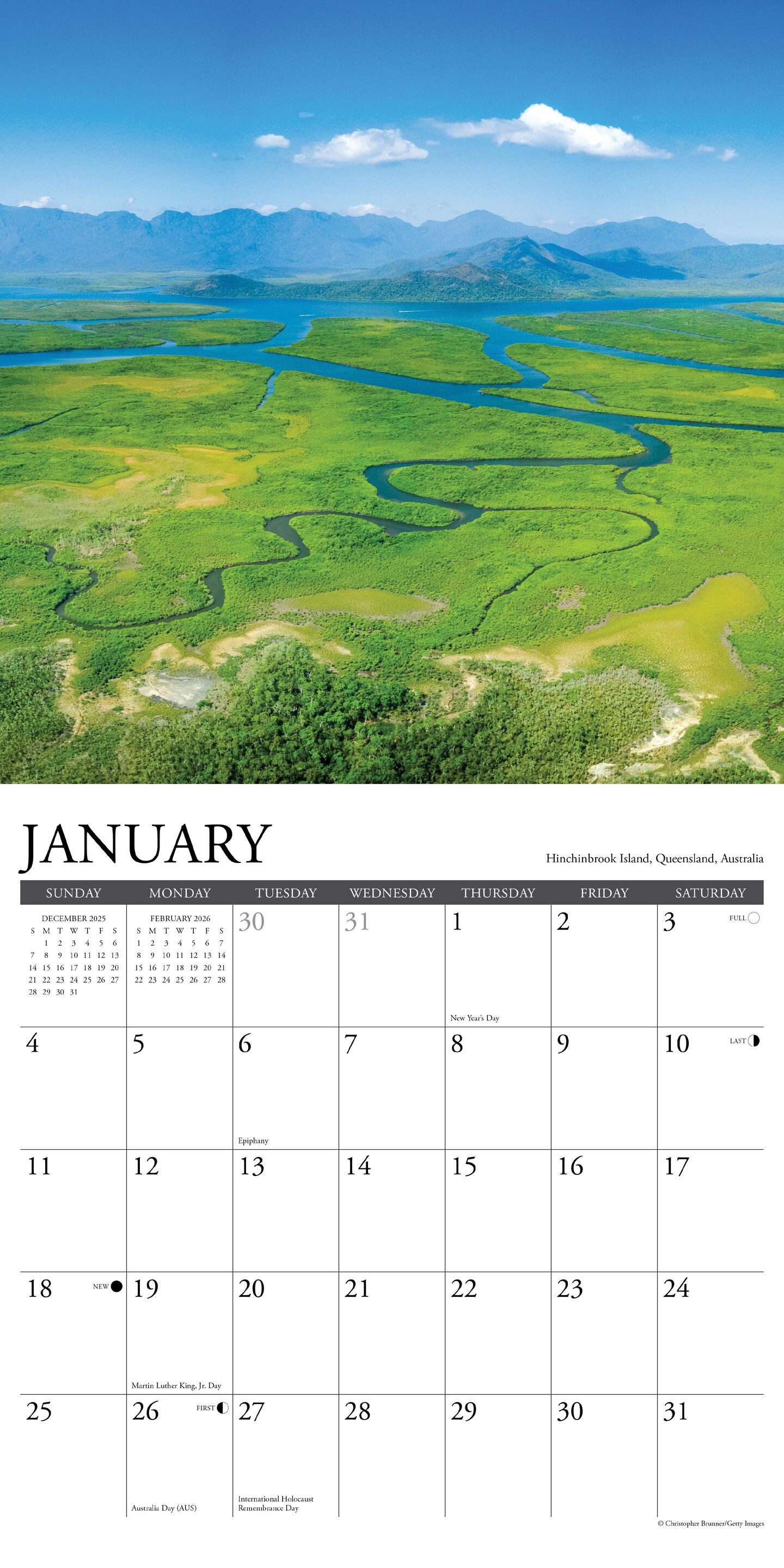 Australia 2026 Wall Calendar