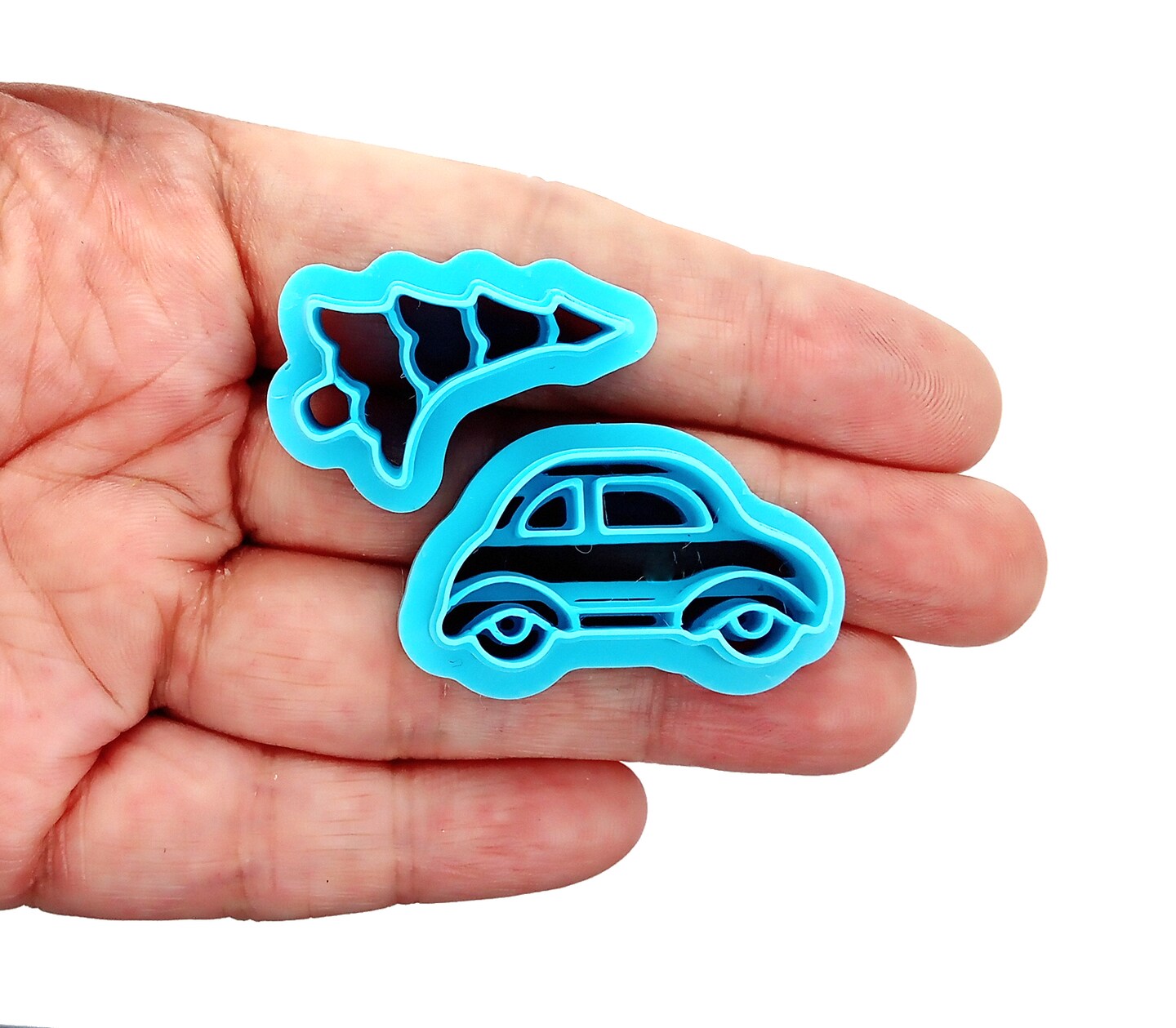 Christmas Tree with Car Clay Cutters, 2 pc, Adorabilities