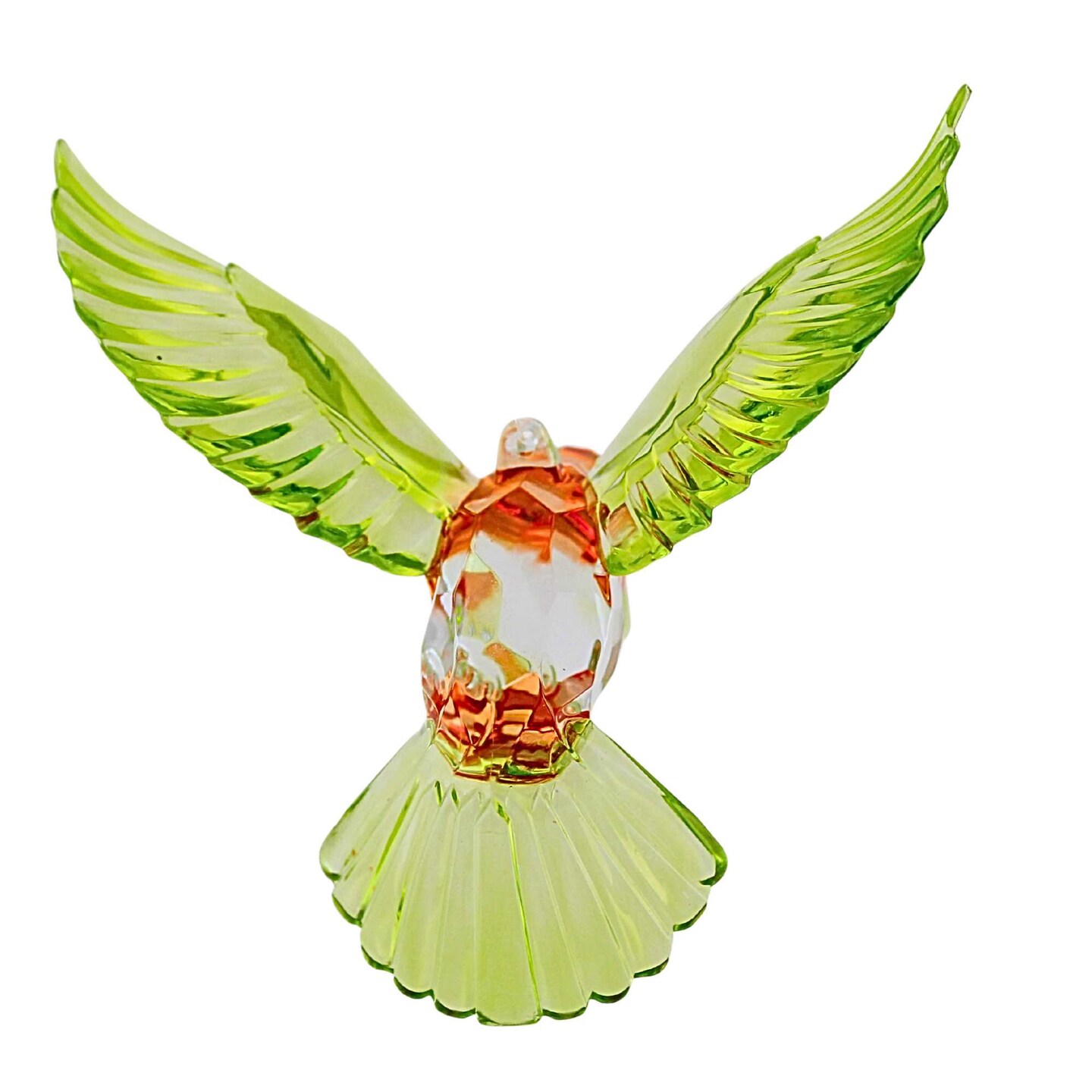 Crystal Expressions 4.5 Inch Red Throated Hummingbird Everyday Tree Ornament , Light Reflecting Wings