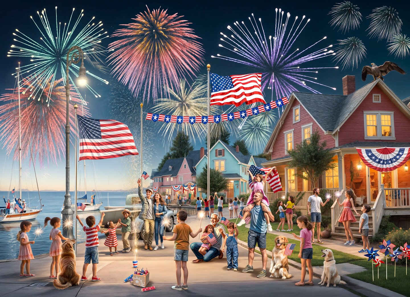 ジグソーパズル　アメリカ　　b 4th of July Jigsaw Puzzle 1000 Piece by Vermont Christmas Company