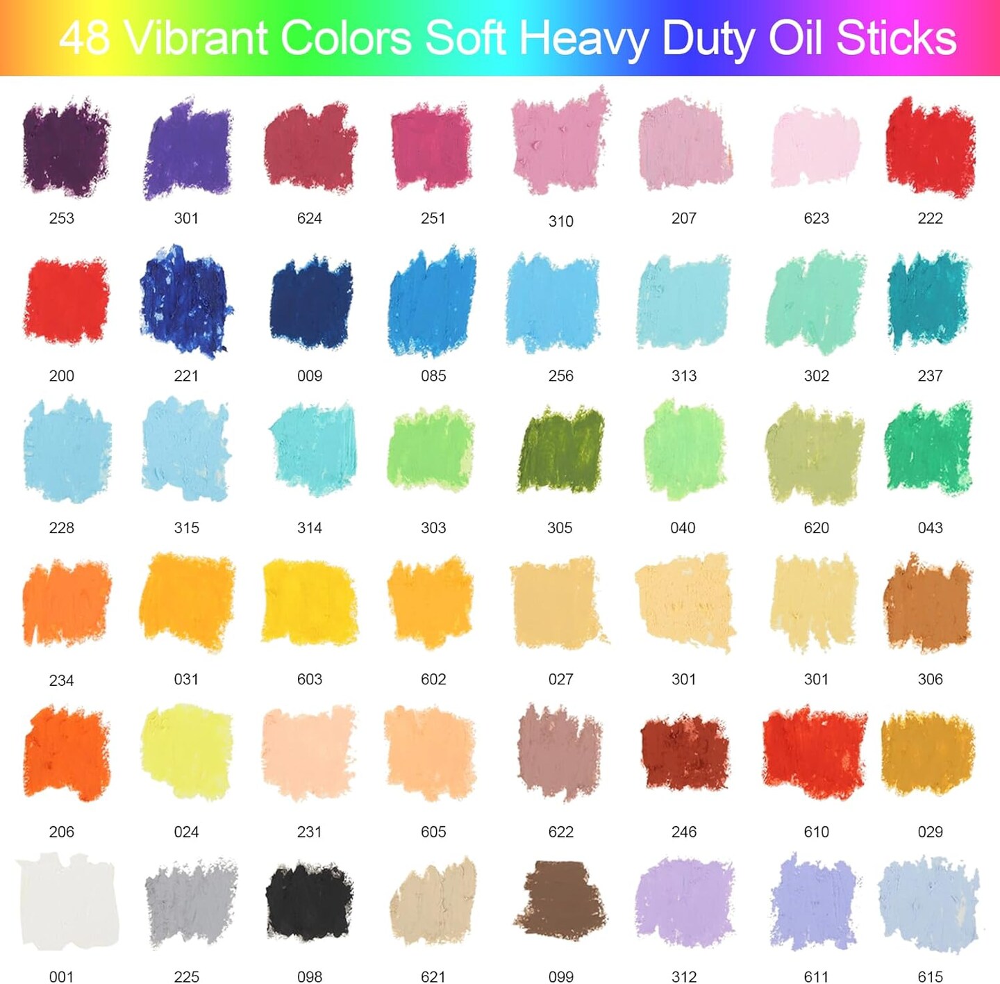 Oil Pastels for Artists, 48 Colors Soft Oil Stick Set with Bright Colors and Delicate Texture, Great Blending and Layering, Comes with Diy Tool Kit, Ideal for Art/Craft/Coloring and Sketching
