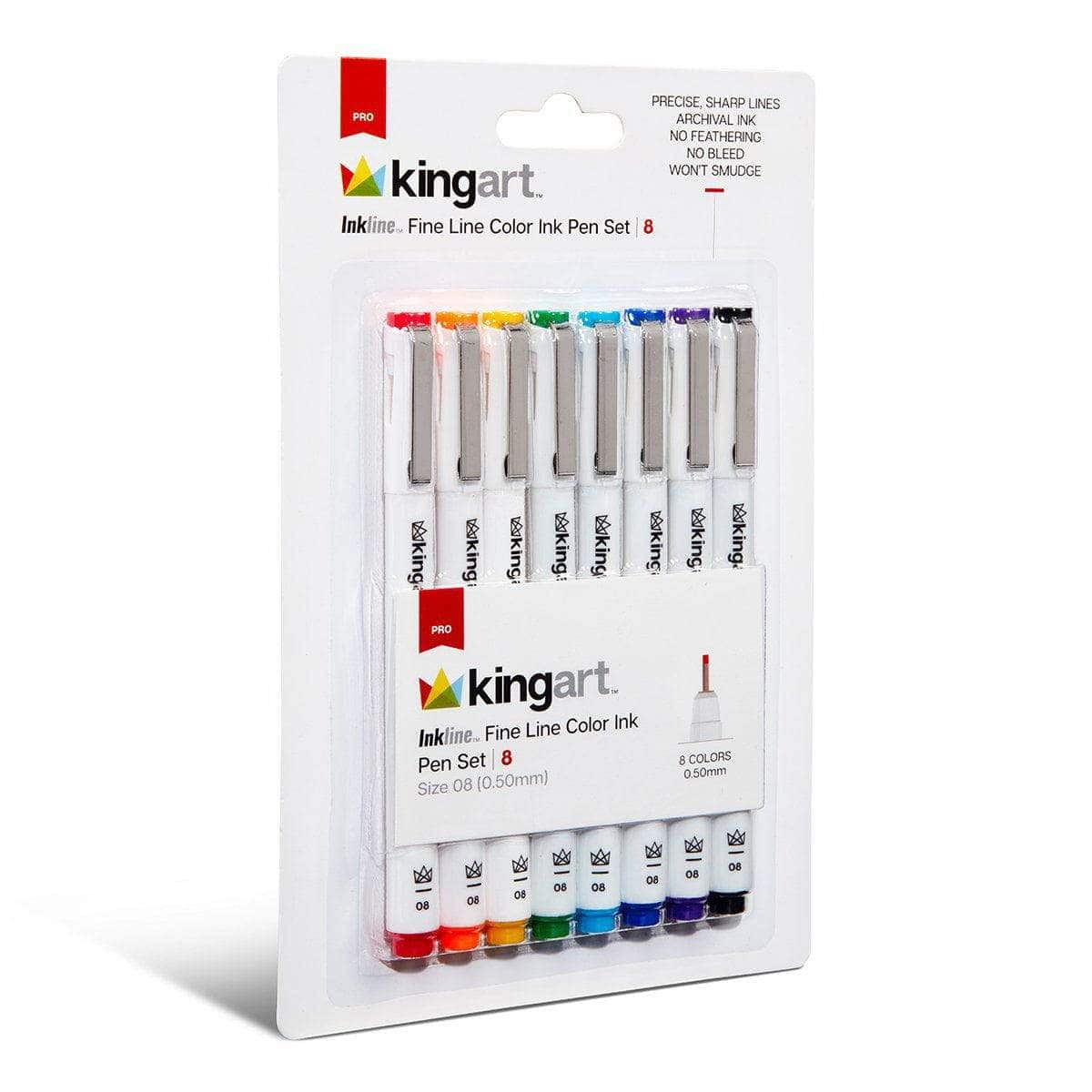 PRO Inkline&#x2122; Fine Line Pens, 8 Colors, Size 8