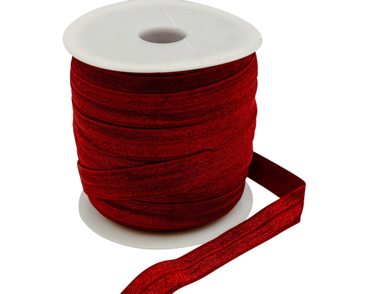 5/8 x 50 Yards Burgundy Fold Over Elastic Sewing Trim