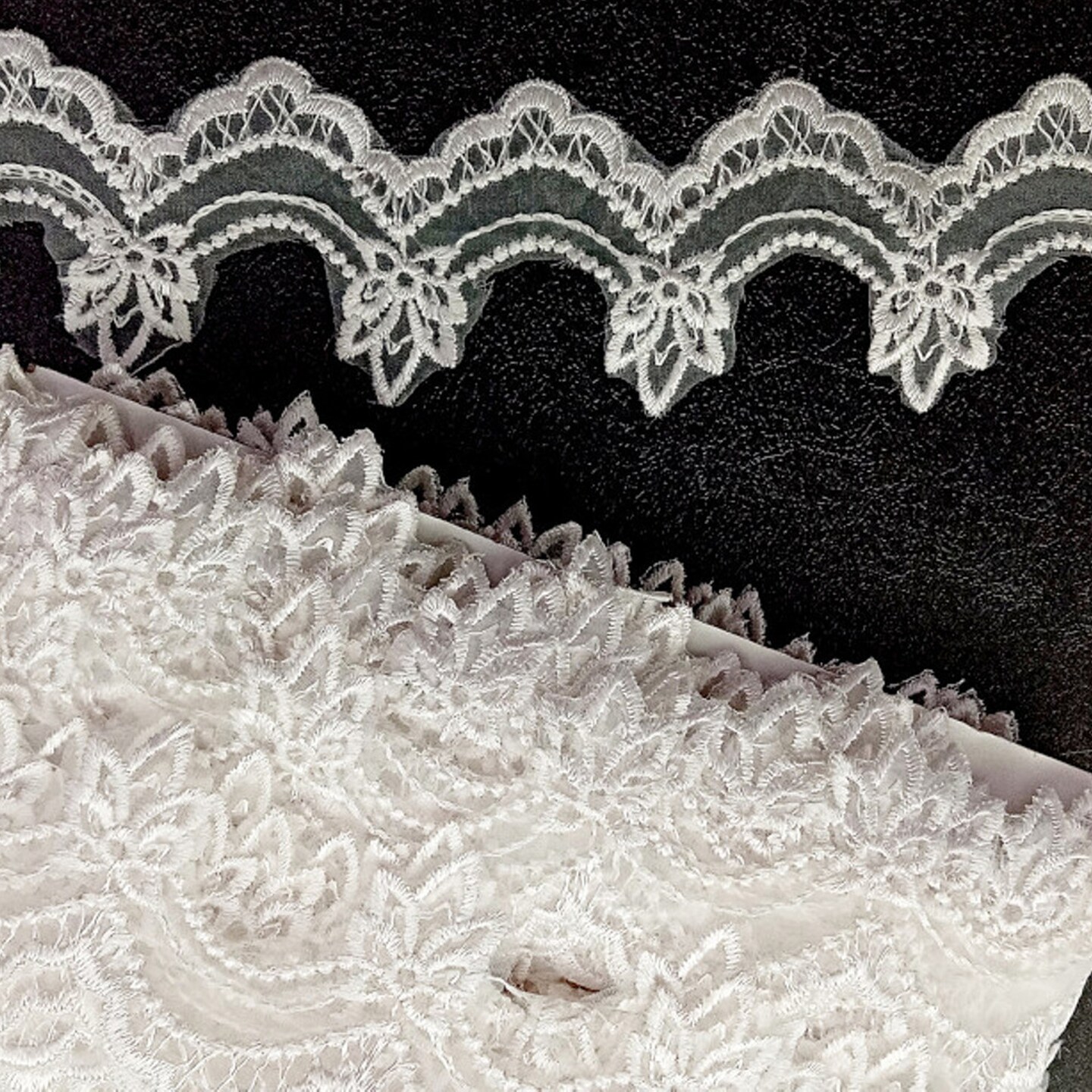 2&#x22; x 30 Yards White Venise Lace Trims