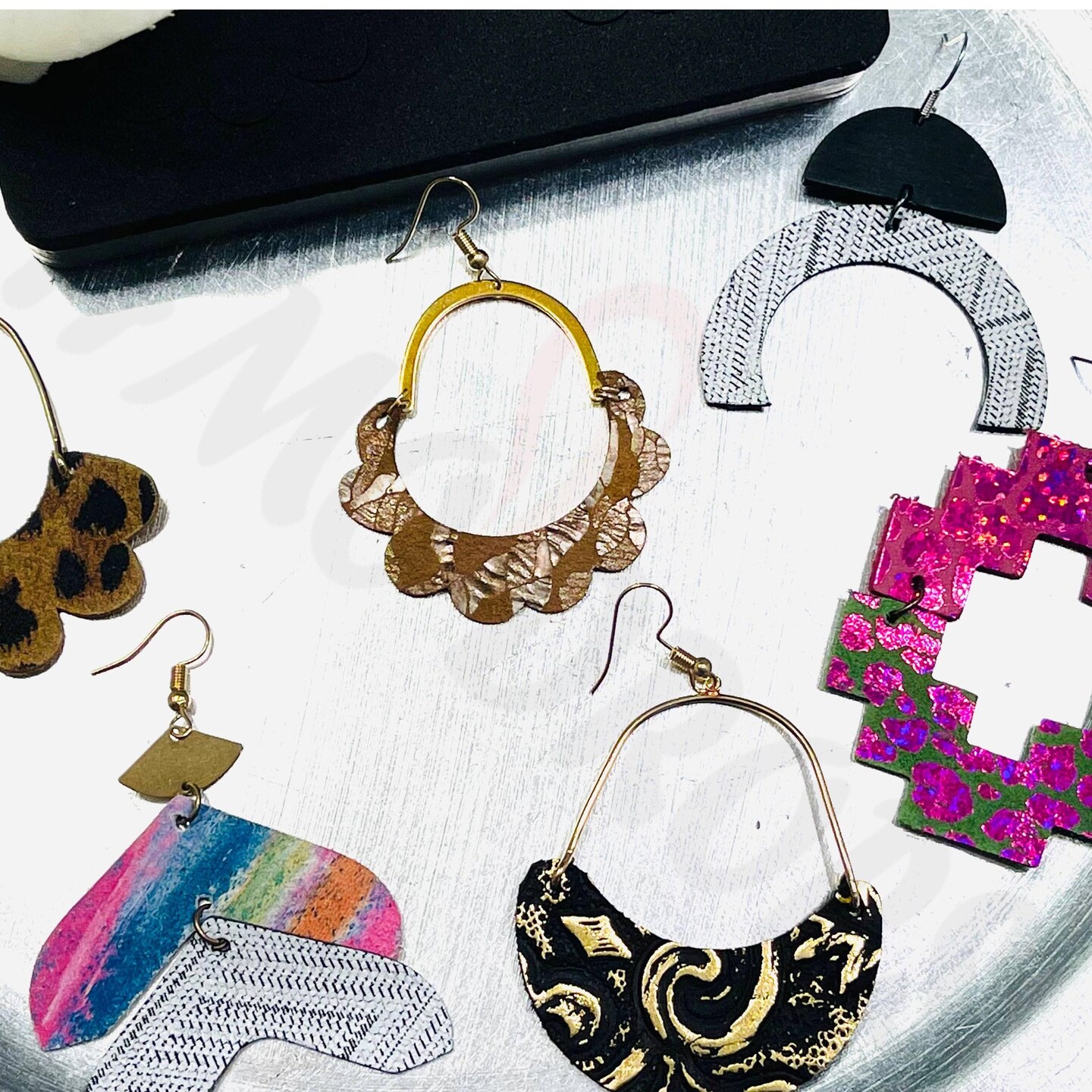 Leather Earring Cutting Die Kit, Connector Shape Combo (Includes 3