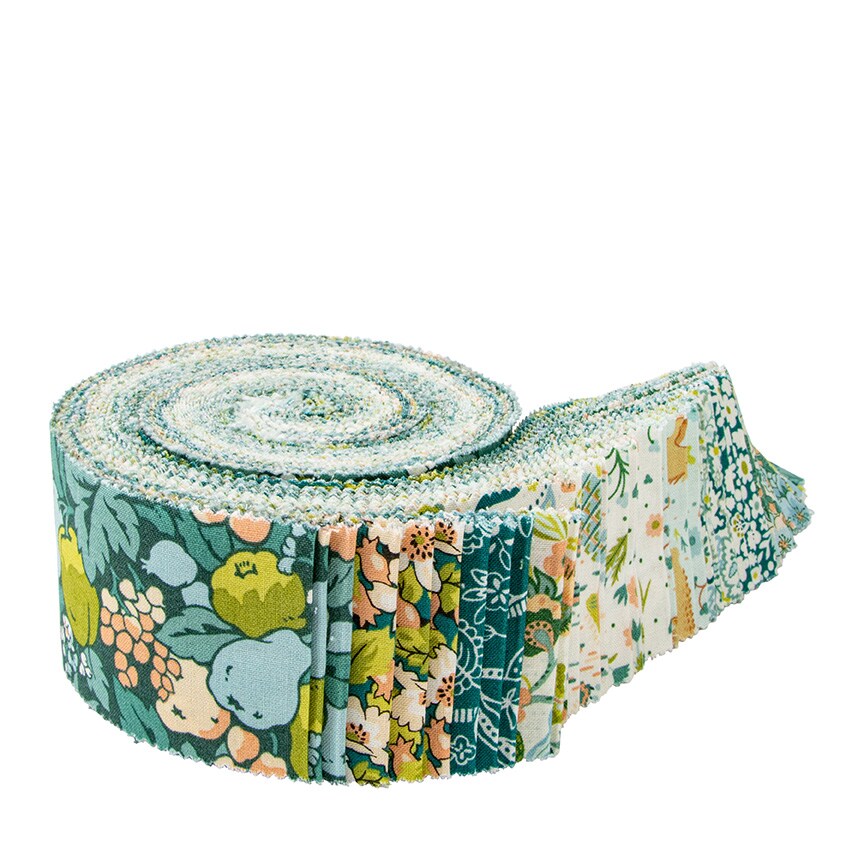 Liberty Tree of Life 2.5&#x22; Strip Roll (Jelly Roll / Rolie Polie) in Canopy Greens by Liberty Fabrics for Riley Blake (RP-TREELIFEA-40)