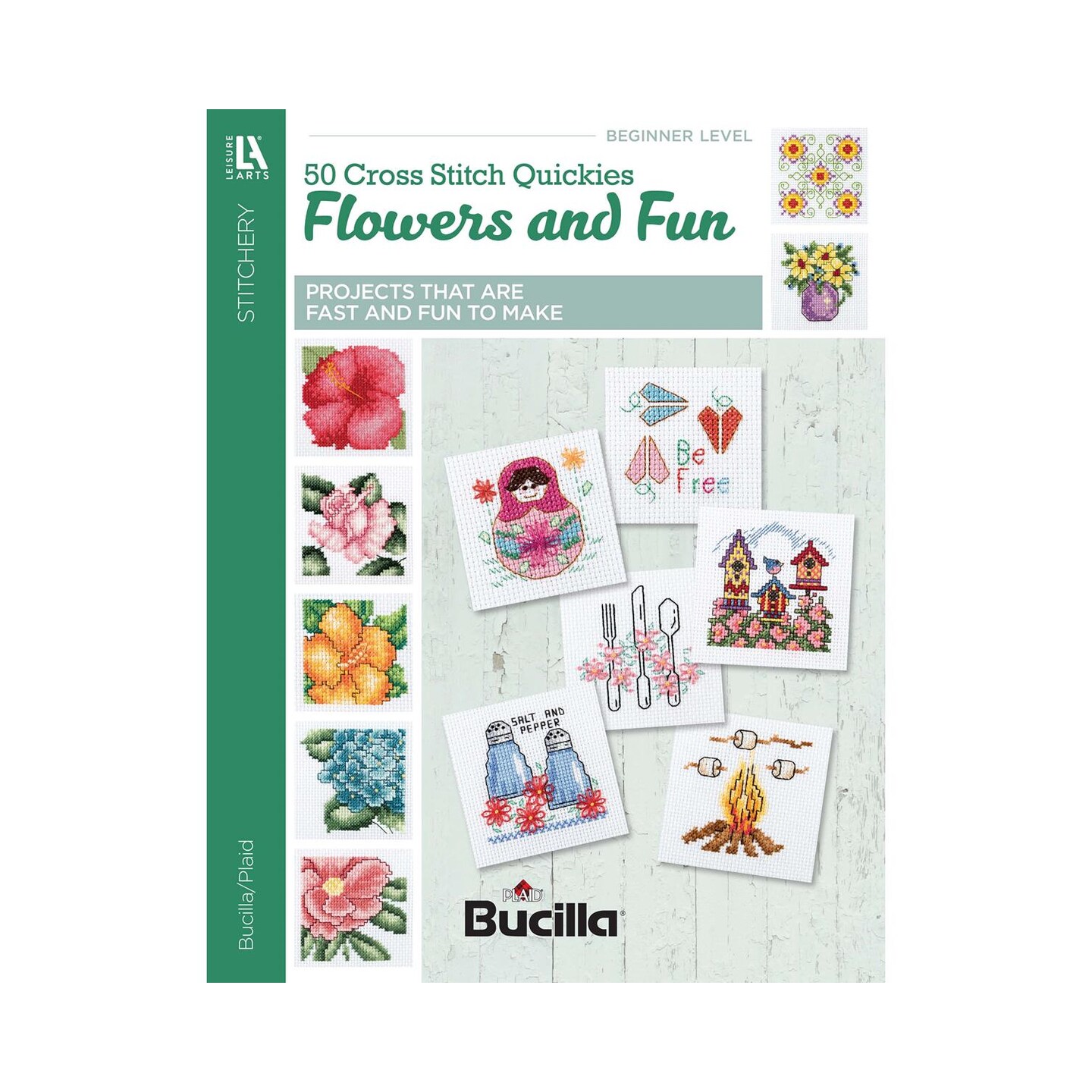 Leisure Arts 50 Cross Stitch Quickies Flowers Cross Stitch Book, Patterns, Books, Pattern Book, Design Books, Design Books