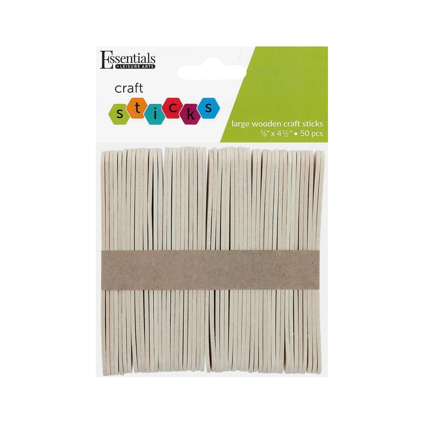 Art Box Wooden Lolly Craft Sticks - 50pc Art Box Wooden Lolly Craft Sticks - 50pc