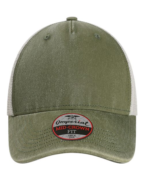 Imperial&#xAE; Gambit Mesh Back Cap Five Panel Mid Profile Snapback Design