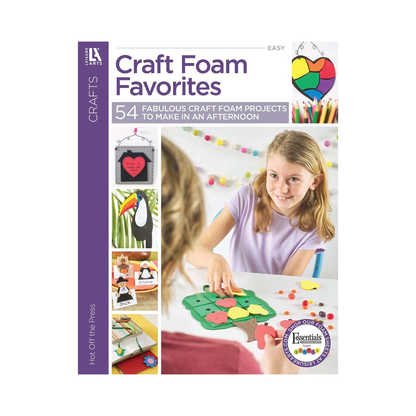 Leisure Arts Craft Foam Favorites Book – Foam Crafts for Kids, Foam Art and DIY Activities, Fun with Foam Arts and Crafts for Creative Learning and Play