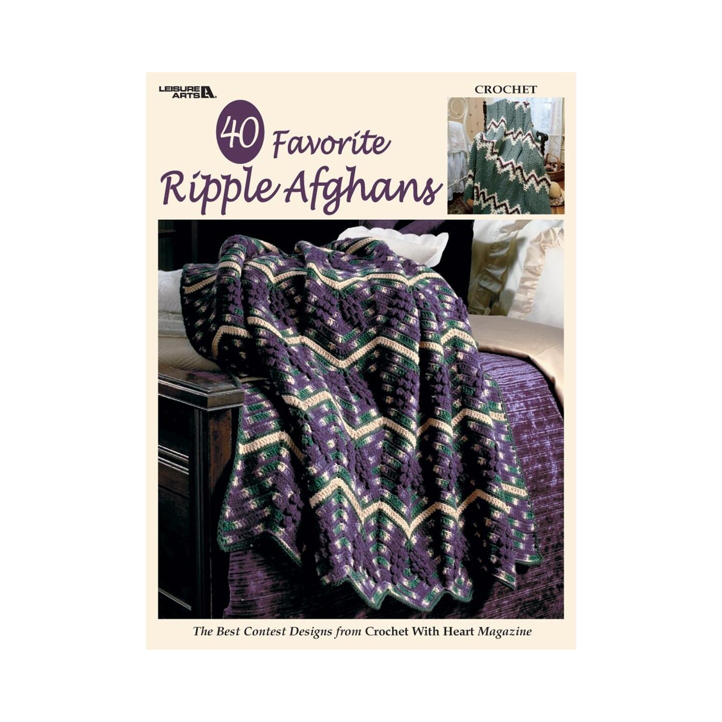 Leisure Arts 40 Favorite Ripple Afghans Crochet Book, Crochet Book, Pattern Books, Books Patterns, Patterns, Stitch Patterns For Beginners