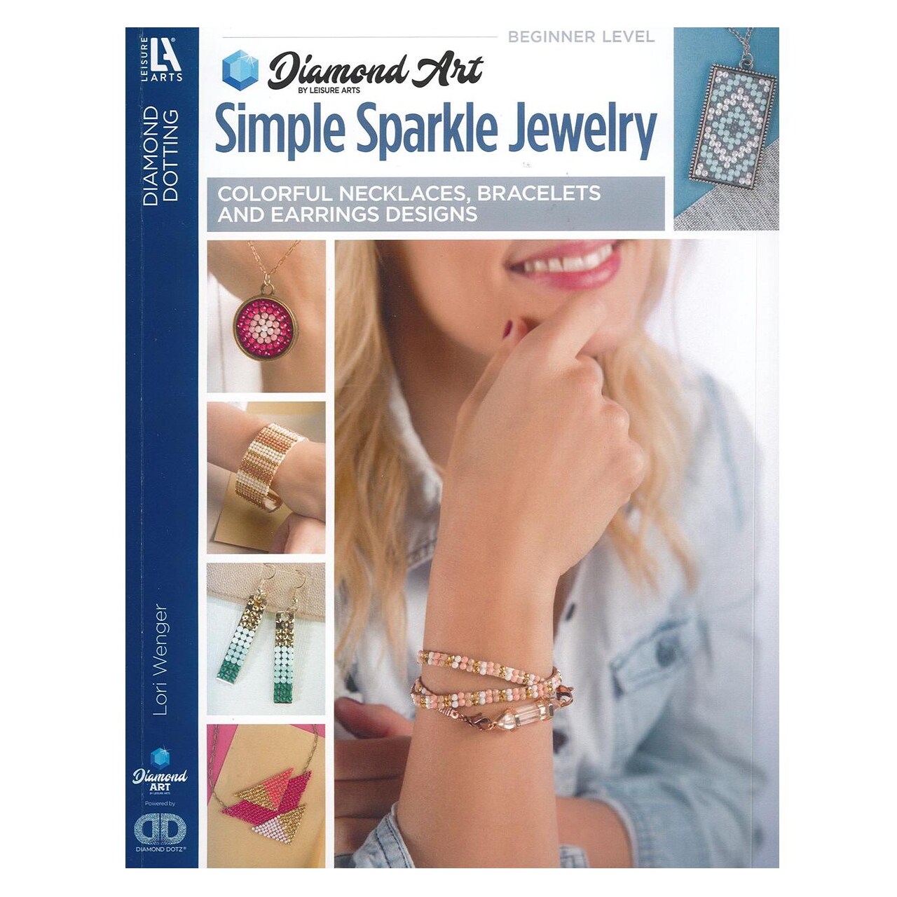 DIAMOND ART BY LEISURE ARTS Sparkle Simple Sparkle Jewelry Diamond Dotting Book