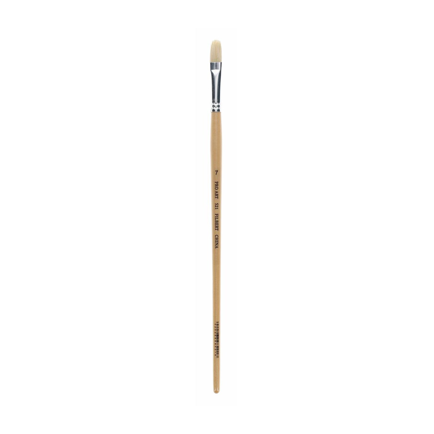 Pro Art Brush White Bristle Filbert #7