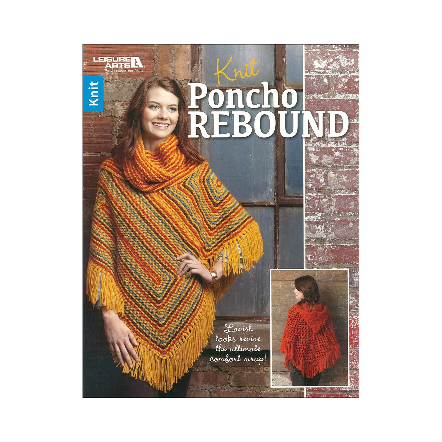 Leisure Arts Knit Poncho Rebound Knitting Book &#x2013; Step-by-Step Pattern Guide with Stitch Techniques, Instructions, and Creative Knitting Patterns for DIY Handmade Items
