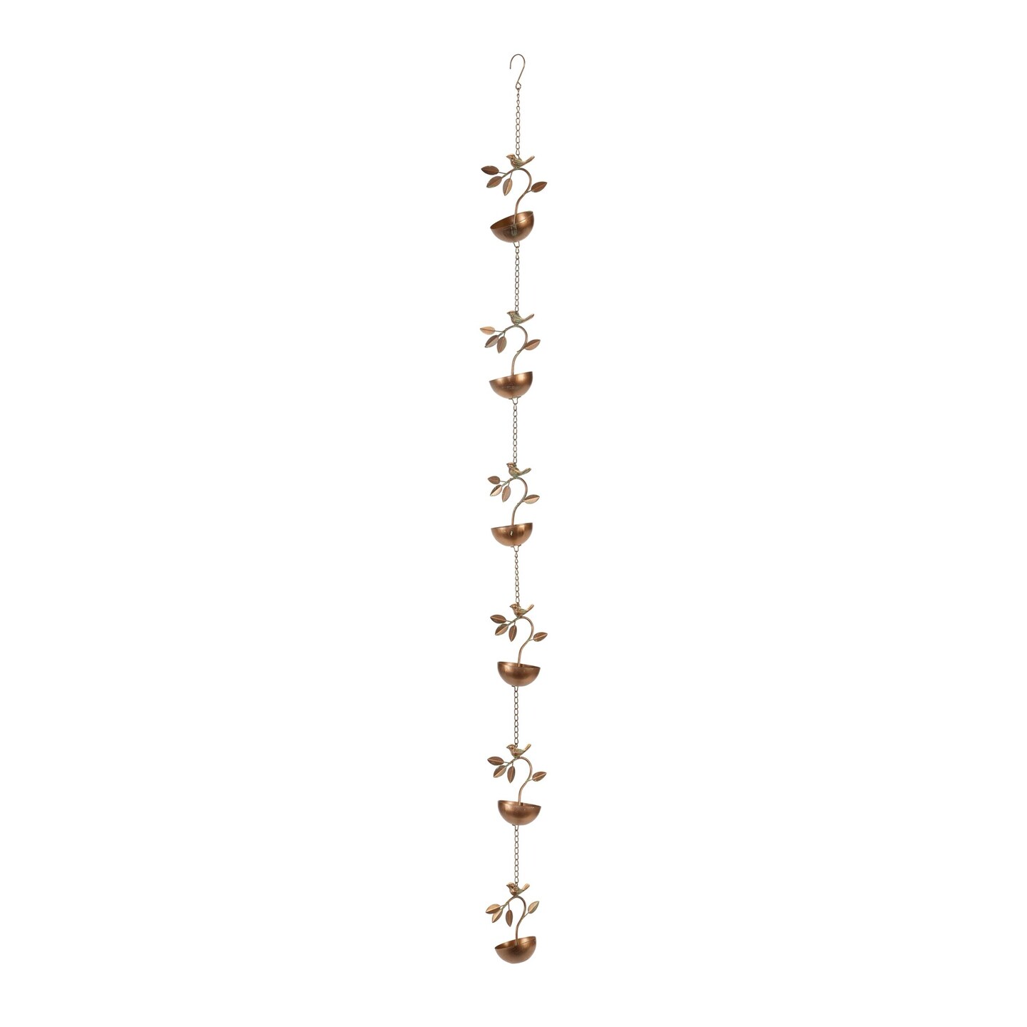 Melrose Bird Branch Hanging Outdoor Rain Chain