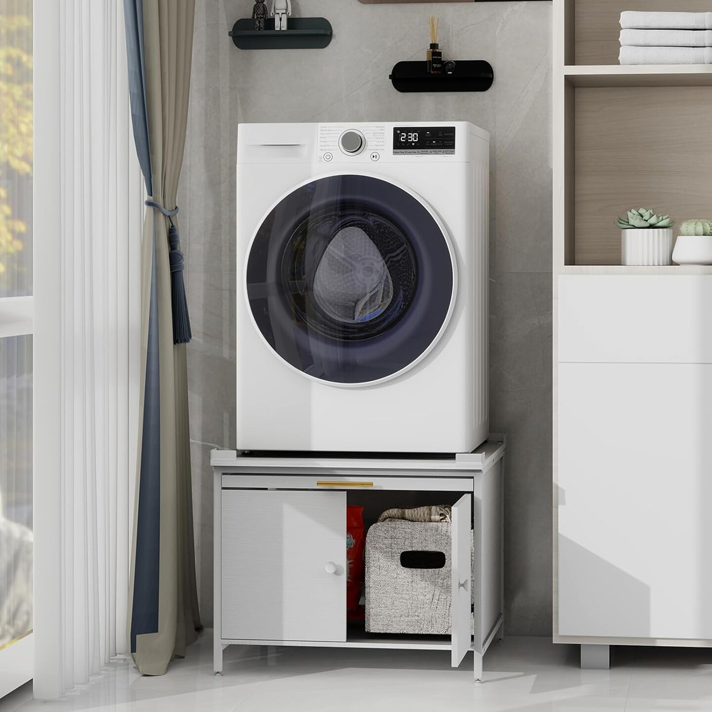 ELECWISH Laundry Pedestal for Washer and Dryer, 24