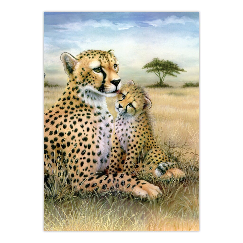 PJS43 | Painting by numbers&#x2122; 10pc 8.75&#x22; x 11.375&#x22; Leopard Painting Project