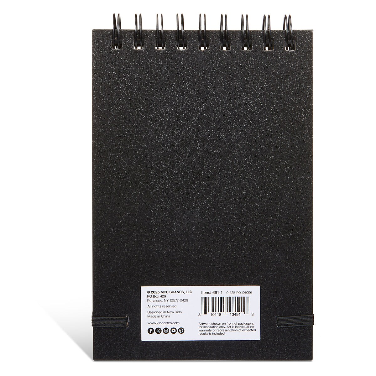 KINGART&#xAE; Black Paper 5x7 inch 75 Sheets