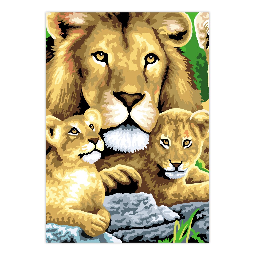 PBN-SET44 | Painting by numbers&#x2122; 21pc 8.75&#x22; x 11.75&#x22; Jungle Cats Painting Project 3-Pack