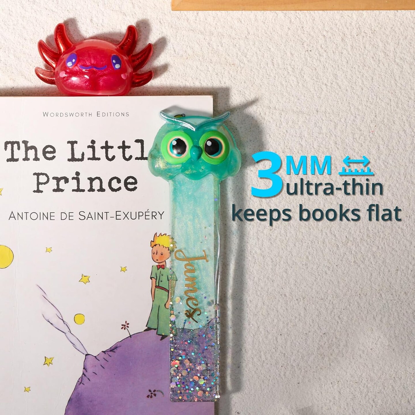 LET&#x2019;S Resin Bookmark Resin Molds Silicone, Cute 3D Animal Bookmark Silicone Molds for Epoxy Resina with Paperclip Pattern 3mm Thin,Small Bookmarks Molds for UV Resin Crafts,Gifts for Book Lovers