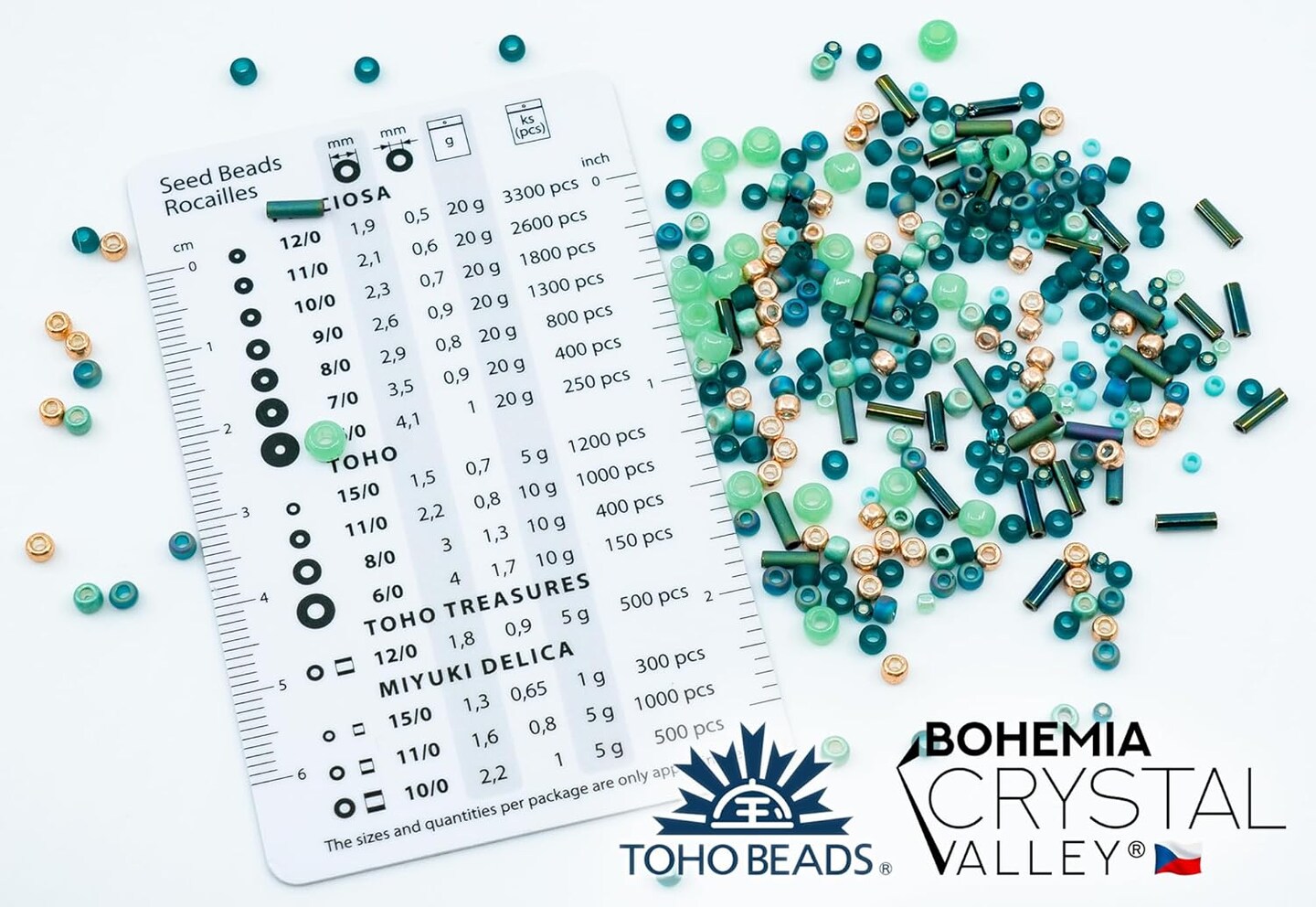 Czech Glass Beads &#x26; Japaneese TOHO Seed Beads for Jewelry Making Set