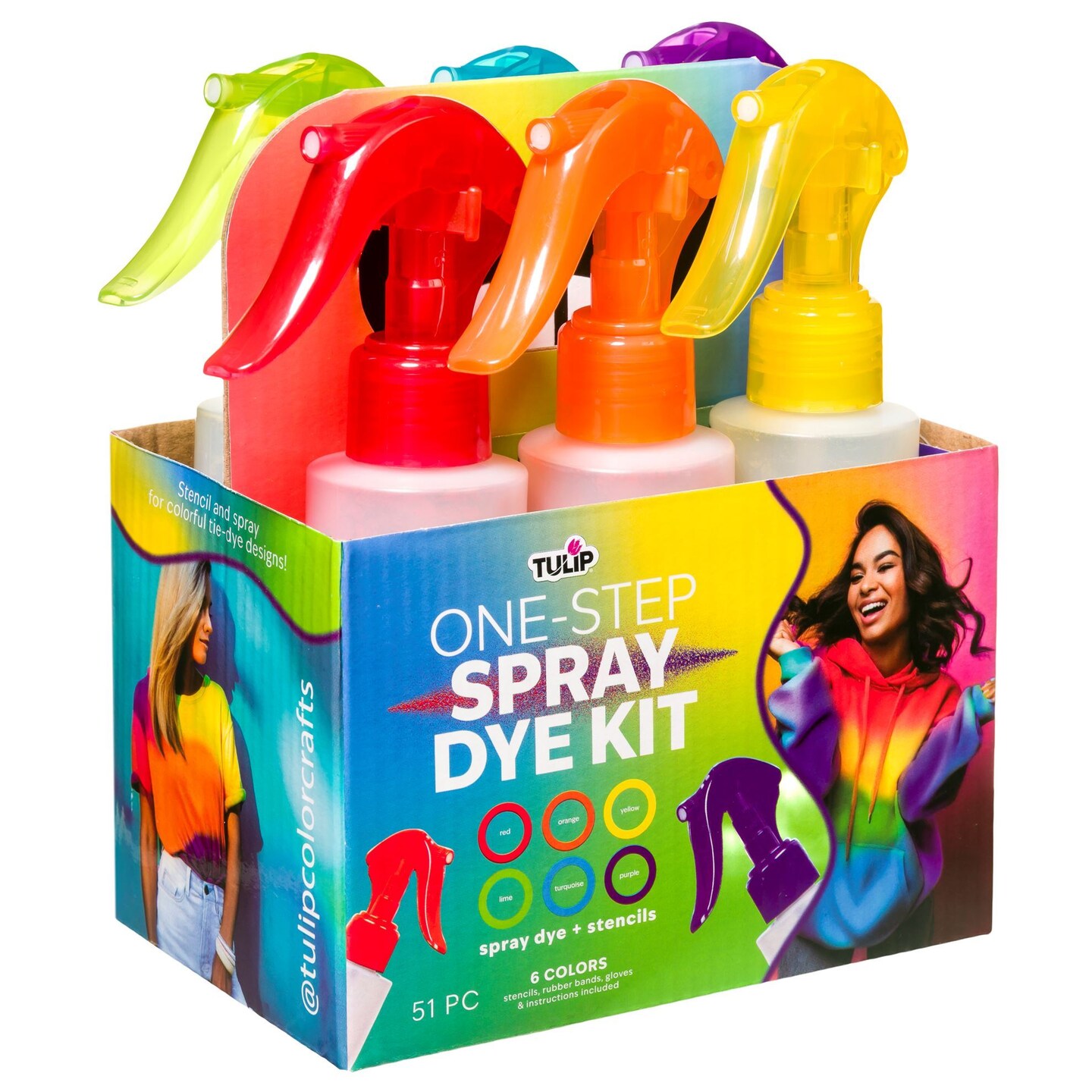 Tulip One-Step Spray Tie-Dye Kit 6-Pack
