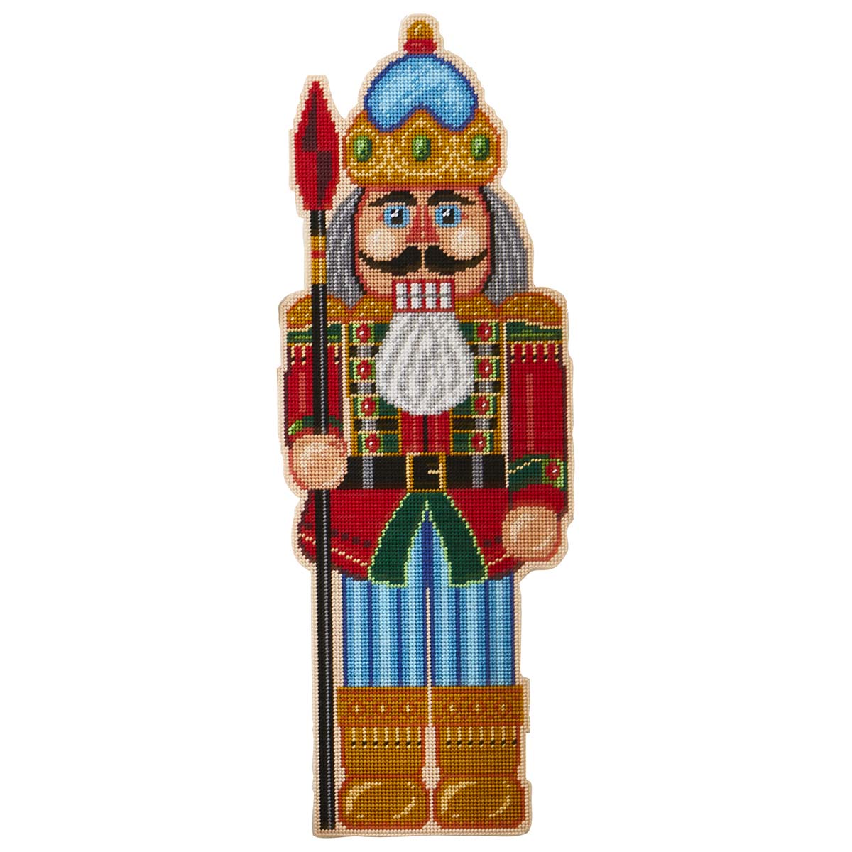 Herrschners  Nutcracker Duo Red Wall Hanging Plastic Canvas Kit