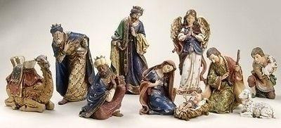 Roman Joseph Studio 10 Piece Ornate Nativity Set #26234 NIB FREE SHIP 48 STATES