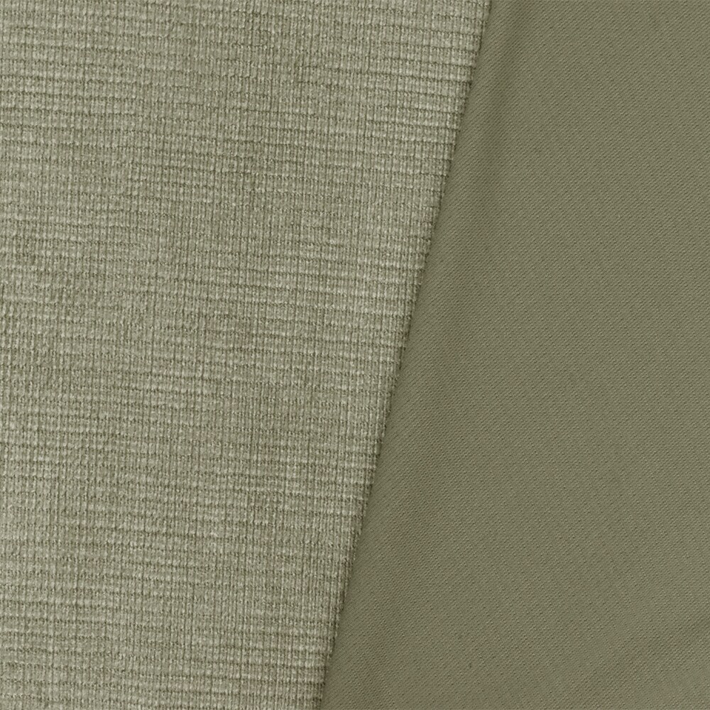Olive Gray Texture Stretch Poly Bedford Corduroy-Like Knit Fabric By the Yard